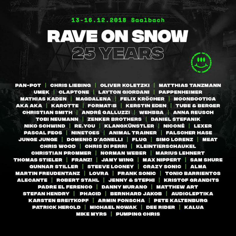 Partysan On Twitter Rave On Snow 2018 25 Jahre Jubilaum