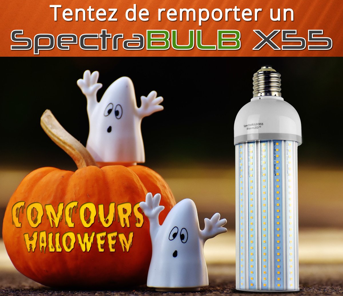 FloraLED_FR's tweet image. 🎁🎃 Le concours d'Halloween pour remporter une SpectraBULB X55 d'une valeur de 119,90€ est enfin disponible sur notre page facebook Floraled ! 😀 N'hésitez pas  à participer ➡️ bit.ly/2yxQlJ0
Bonne chance 😉 
#concours #halloween #cultureindoor
