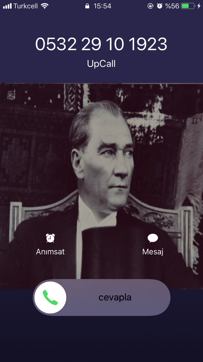ozlemursaloglu's tweet photo. Az önce telefonuma gelen arama ve ATAMIN sesi #UpCall çok teşekkür ederim tüylerim diken diken 😢 https://t.co/b5z8bFmLwr