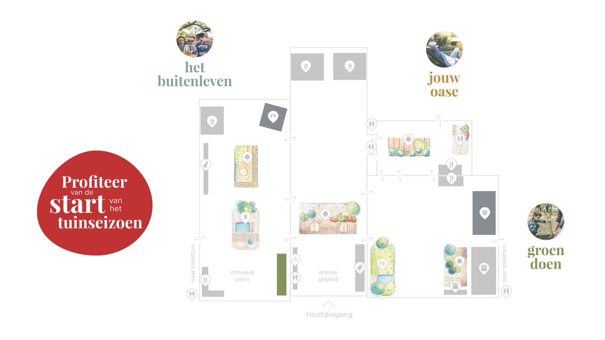 Nederlands grootste tuinevent zit boordevol inspiratie De
belangrijkste tuintrends zijn verdeeld over drie thema’s. Hiermee inspireren we
bezoekers en creëren we overzicht op de beursvloer. Bekijk hier de opzet van
TuinIdee 2019. bit.ly/2EmfYC6