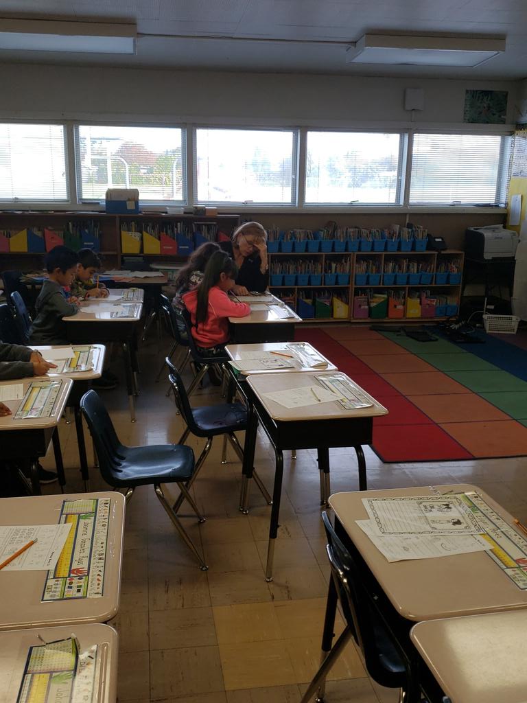 Superintendent Corey supporting an Eagle to soar in math! <a href="/FSUSD/">elizabeth gomez</a> <a href="/CoreyKrisc/">Kristin Corey</a>