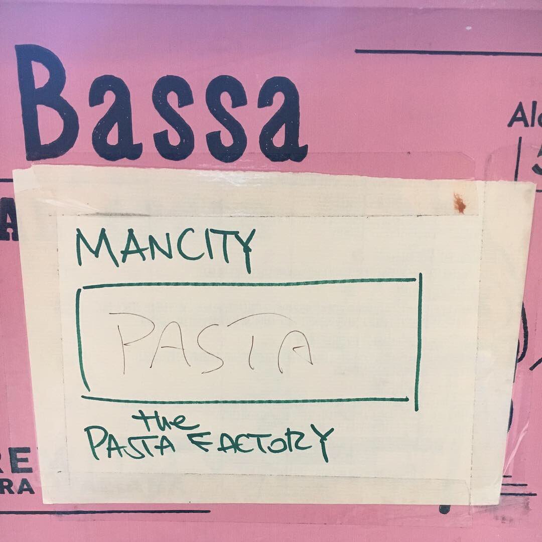 pastafactoryuk's tweet photo. Getting ready for a special event tomorrow: we will cook lunch for @ManCity first team players and staff! Very excited 😆! 
We’ll open at 6.00pm Tomorrow.
All the best for tonight game vs. @SpursOfficial 💪⚽️🍝 https://t.co/3KEX5tyCZu