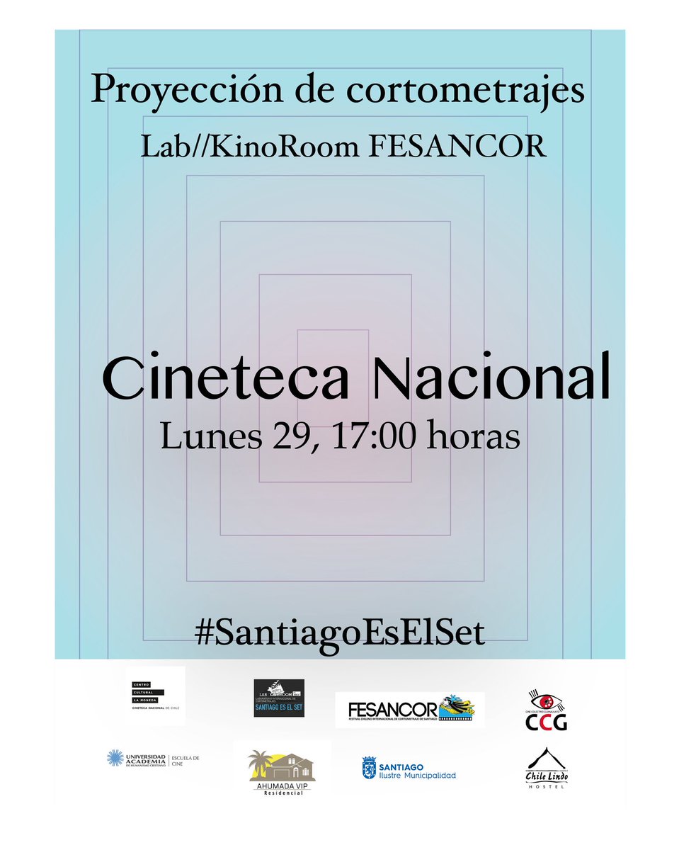 noyarzua's tweet photo. Hoy presentación del corto #Decamino en #cinetecanacionalcl realizado en el #LabkinoRoom https://t.co/IOIl74gVIp
