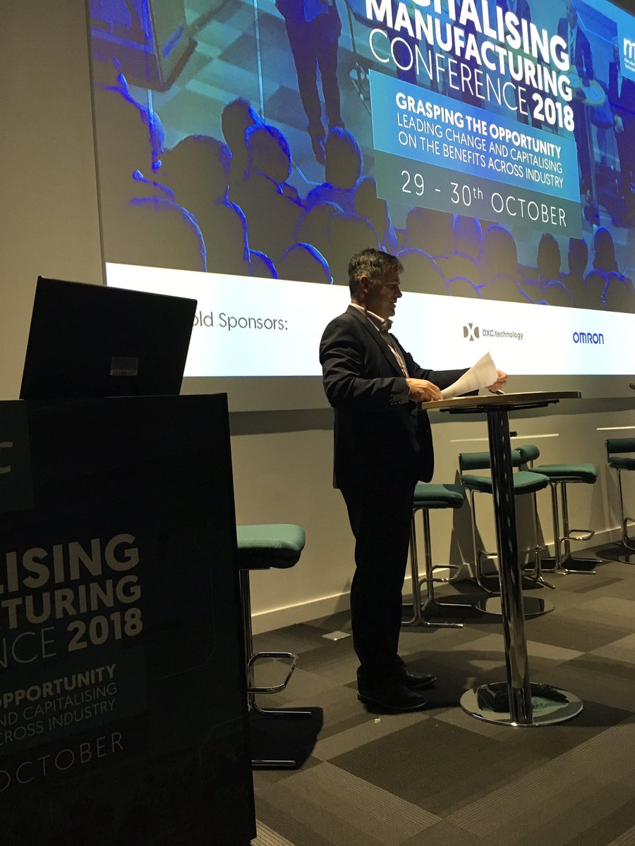 the_MTC_org's tweet photo. .@Juergen_Maier of @SiemensUKNews opens #mtcdigital2018 with a keynote speech on #madesmarter https://t.co/mV5dZTmI2g