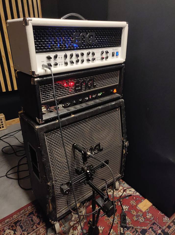 With bass already done last week, Kyron and Kenny entered the studio today for the guitar recordings @ Project Zero Studio. Exciting! #Engl #symphonic #metal #cathubodua #distortion #Projectzerostudios #recording #album #guitars #epic