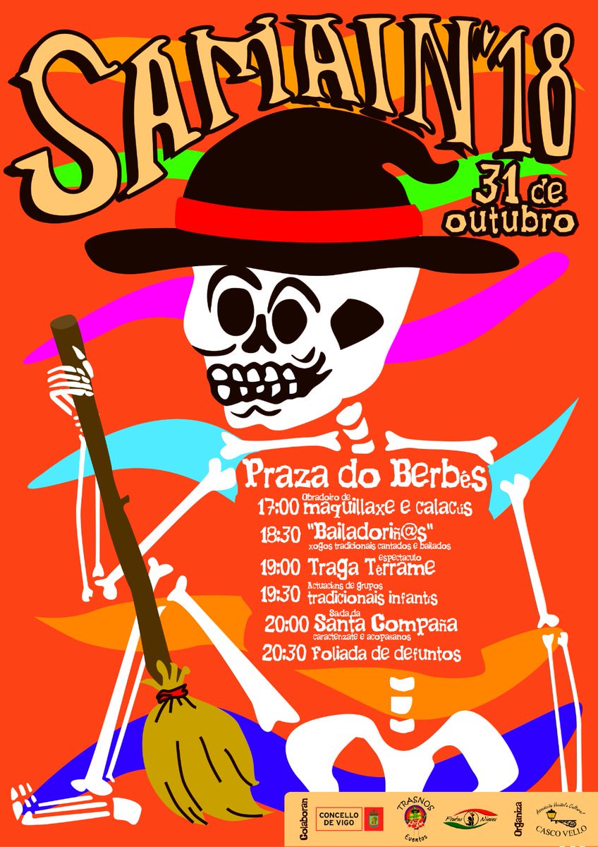 Este mércores Festa do #Samaín no casco vello de #Vigo