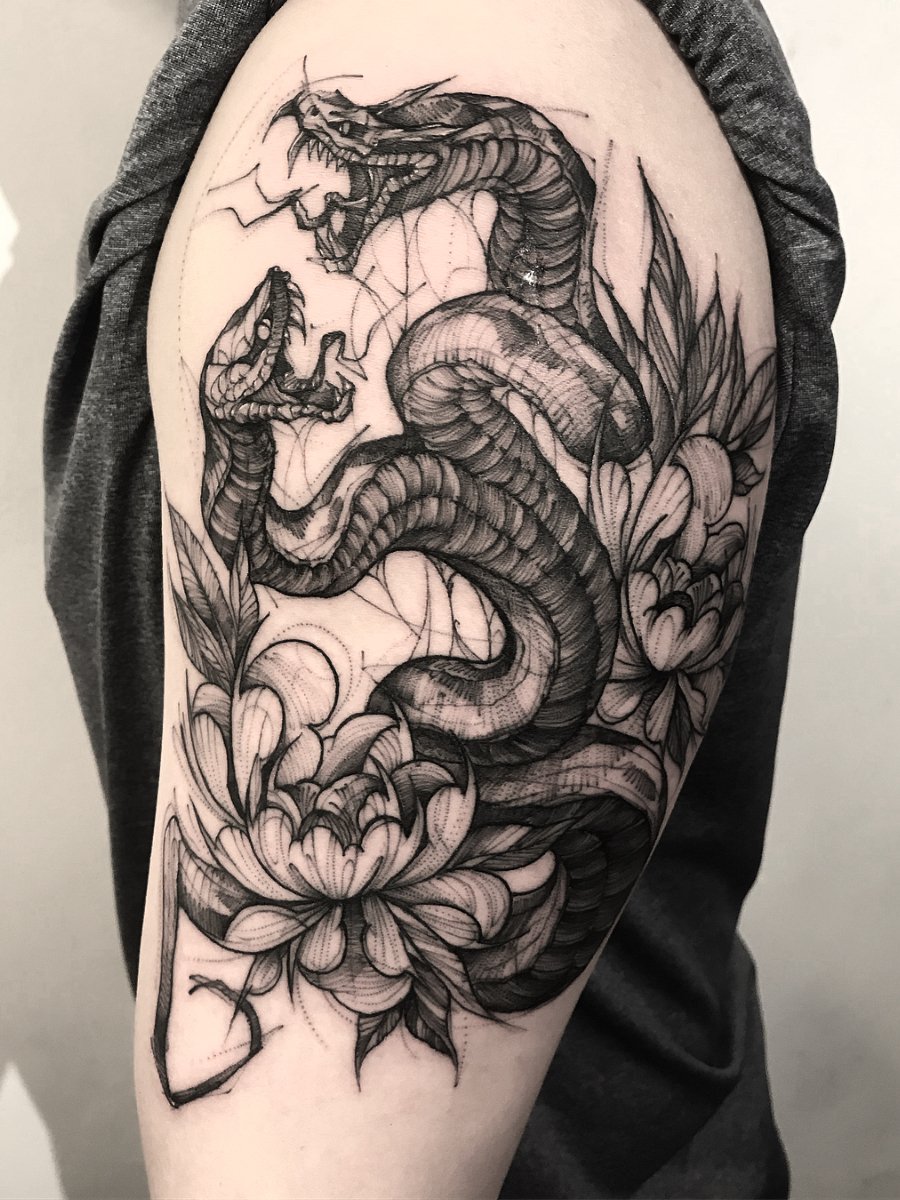 Ramón on Twitter Bk gt Twoheaded snake tattoo ink art  httpstcoW3bbd3A0gh  Twitter