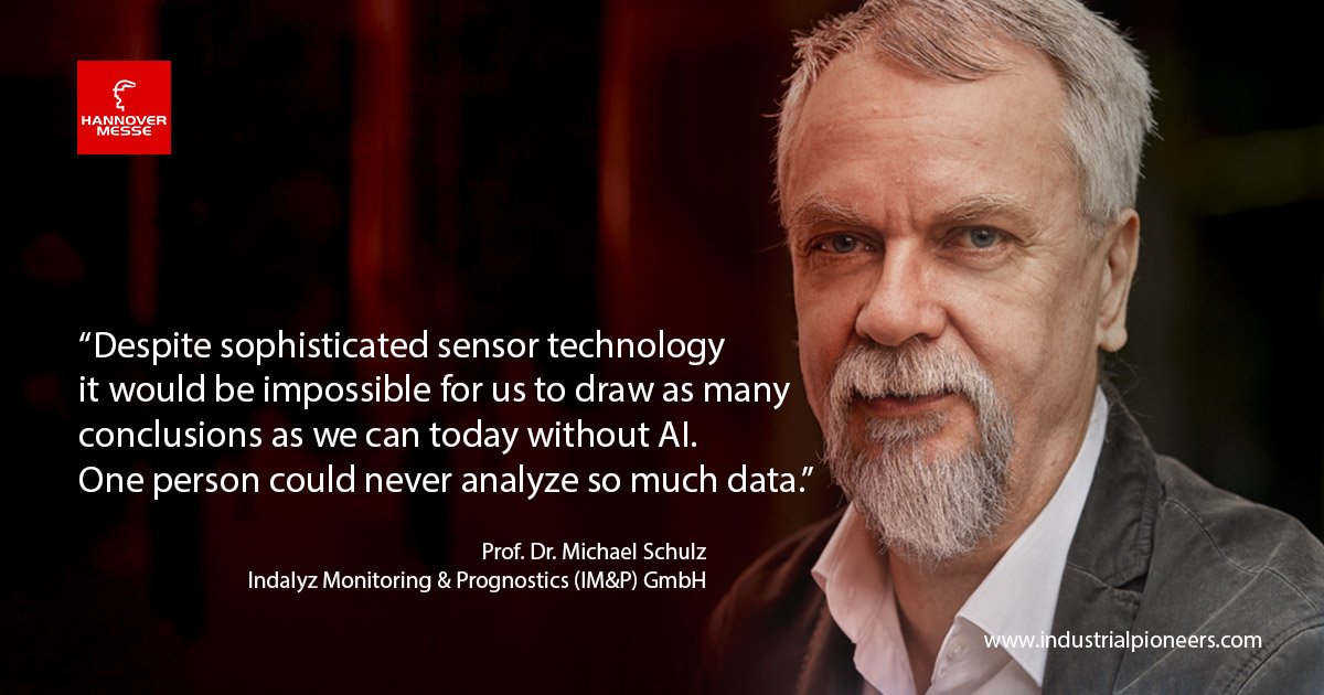 How can we make sure renewable energies will supply us with reliable power in the future? For Prof. Dr. Michael Schulz from <a href="/IMPrognostics/">IM&P</a> the answer is #artificialintelligence. The pioneer explains his vision in this article: di-ri.co/40SHJ #IndustrialPioneers #HM19