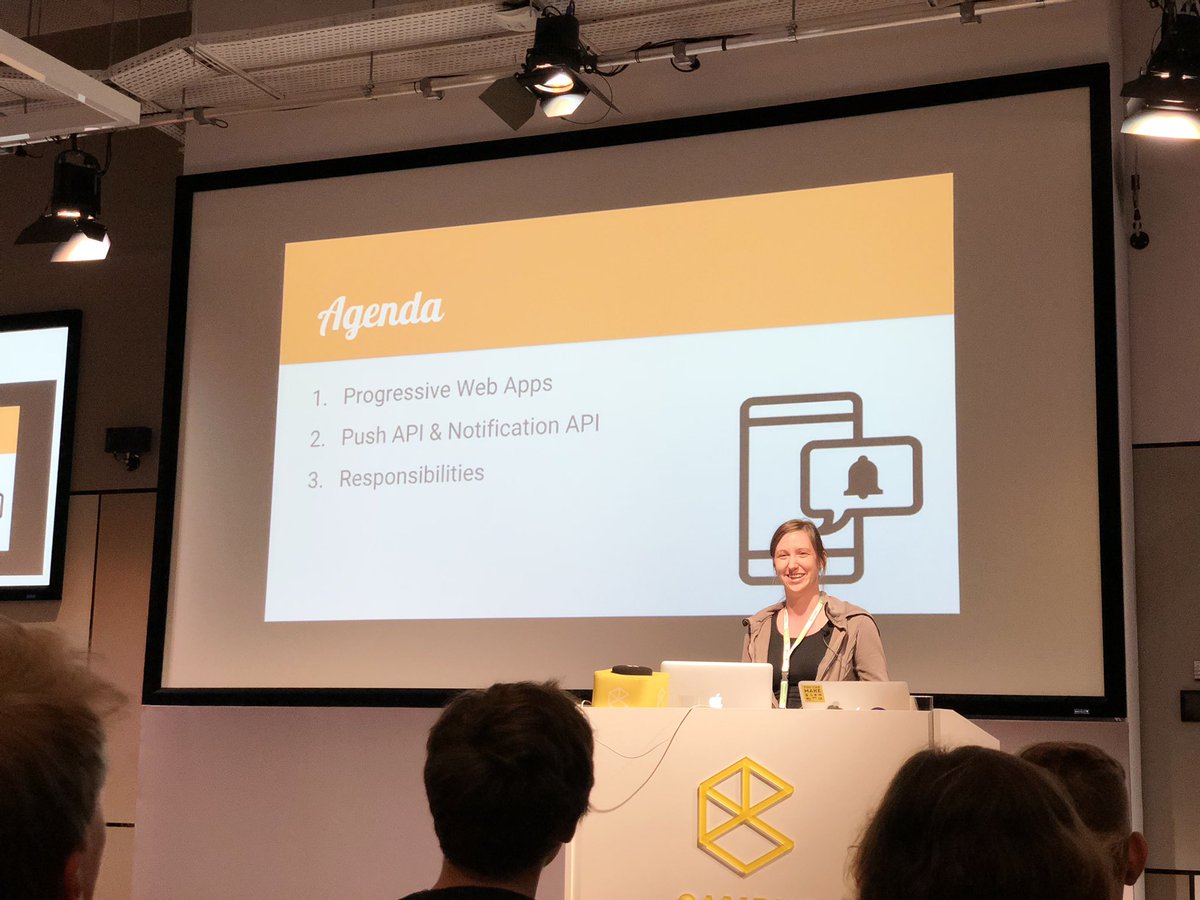 TejasKumar_'s tweet photo. Hearing about PWA from @nadia_gin today. Also, internet-enabled guinea pigs in historical costumes and competitive JavaScript 😂

This talk combines humor and technical knowledge in a really nice way. Totally digging this right now! #ConFrontJS https://t.co/3H0ikKgDOi