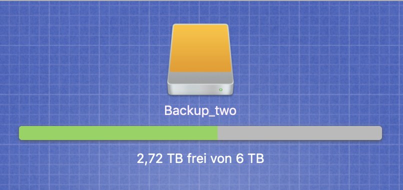 Nach 7 Monaten Tanzen auf dem Seil ohne Netz steht dann auch wieder die regelmäßige Backuproutine für alle Arbeitsdaten :)