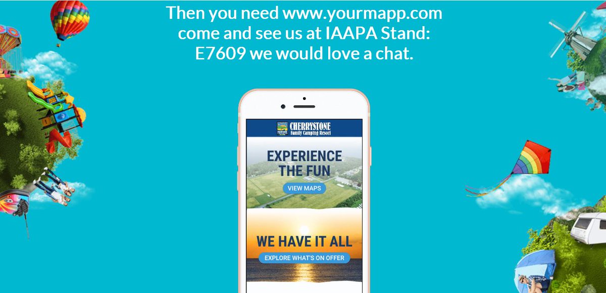 YourMapp's tweet photo. Not long now. 
#tourism #appstore #uktourism #lowcostapp #buildyourownapp #googlestore #iaapa #mapapp #themeparkapp #themepark #visitorattraction #app #IAAPA2018 https://t.co/P9HRb1P05l