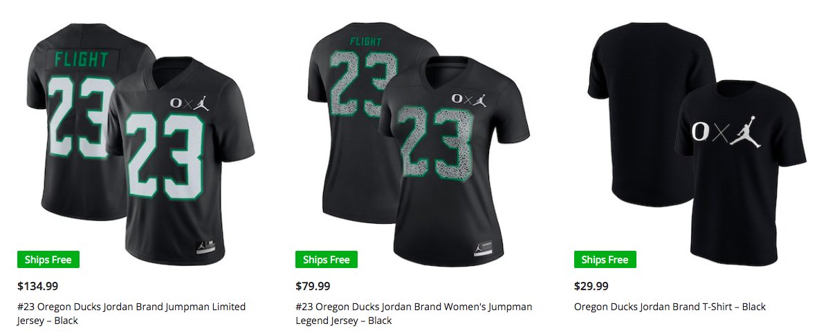 oregon jordan jersey
