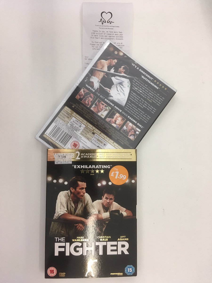 Latest #CharityShop new/sealed DVD bargains: for 10p(!) from @WLFoodbank, #Starbuck written/directed by #KenScott (later remade as Delivery Man); from @HomeStartWL, #Woochi written/directed by #ChoiDongHoon; from @BHFScotland #TheFighter starring @markwahlberg #KeepDiscsAlive