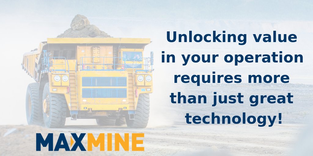 RSMaxMine's tweet photo. Unlocking value in your operation requires more than just great technology!  #Mining #IMARC2018 #MiningTech #BIgData #AI #MachineLearning https://t.co/ZueQlTRKg8