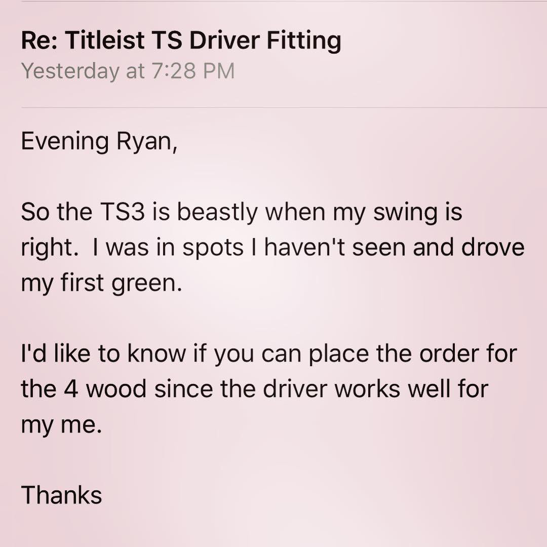 rkennedypga's tweet image. Haven’t lost a speed challenge yet in any of our fittings! @titleist #ts2 #ts3 #driverfitting #titleistspeed
