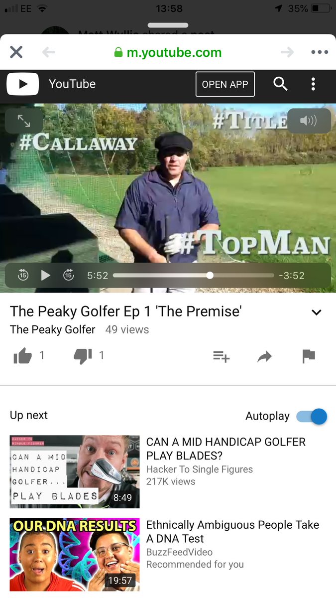 One 👍 &amp; one 👎🏻 since going live yesterday. That’s me 50% up! #FeelingMotivated #NotDeluded #Golf 👊🤙🏿🧗🏻‍♂️ <a href="/CallawayGolf/">Callaway Golf</a> <a href="/skechersGO/">Skechers Performance</a>