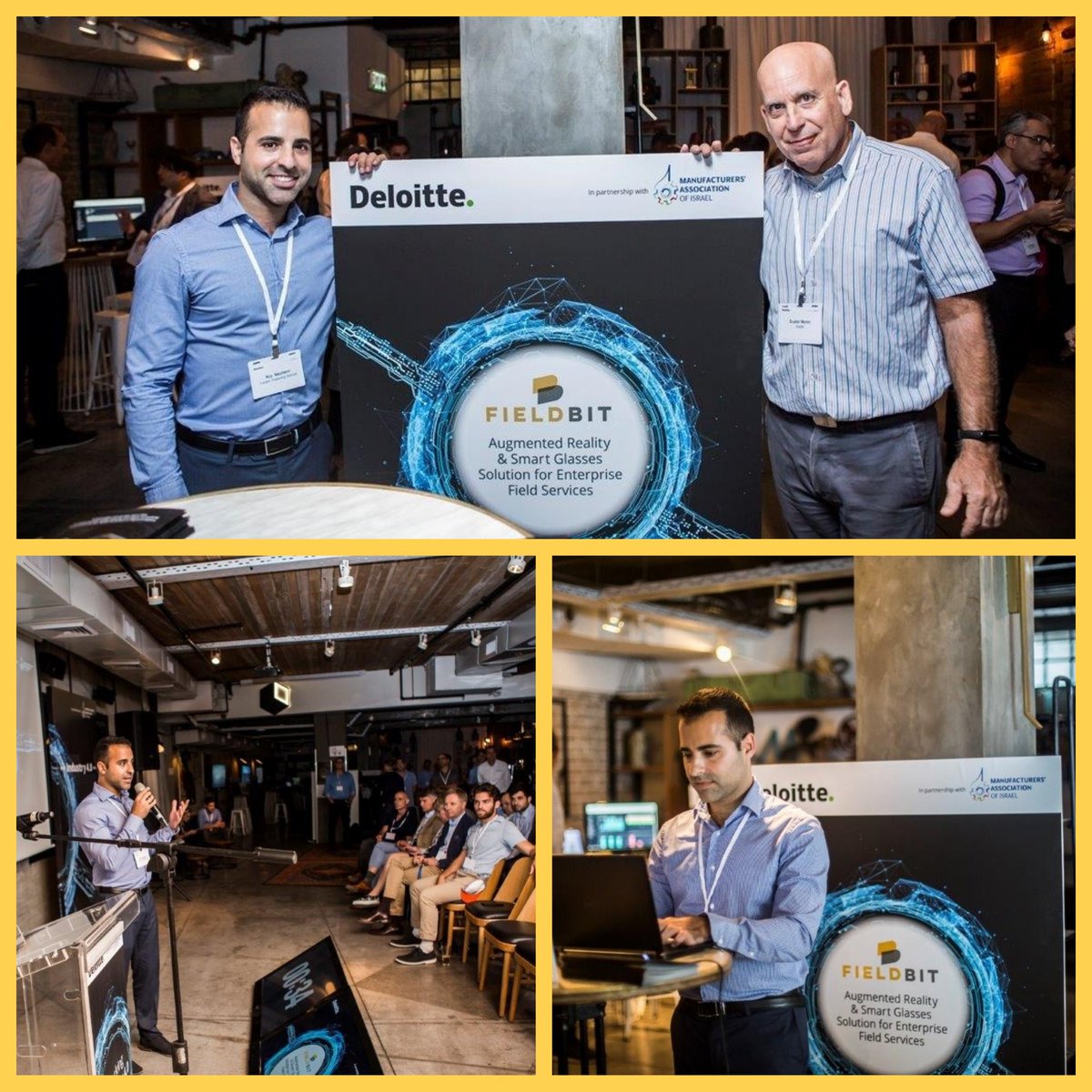 Fieldbit_AR's tweet image. Thank you #Deloitte for inviting us to participate at your #DeloitteIsrael Industry 4.0 event in Tel Aviv. See you next time! CC: Evyatar Meiron, Roy Neumann.

#Fieldbit #augmentedreality #AR #Fieldservices #FieldServiceSolution #Smartglasses #Smartdevices