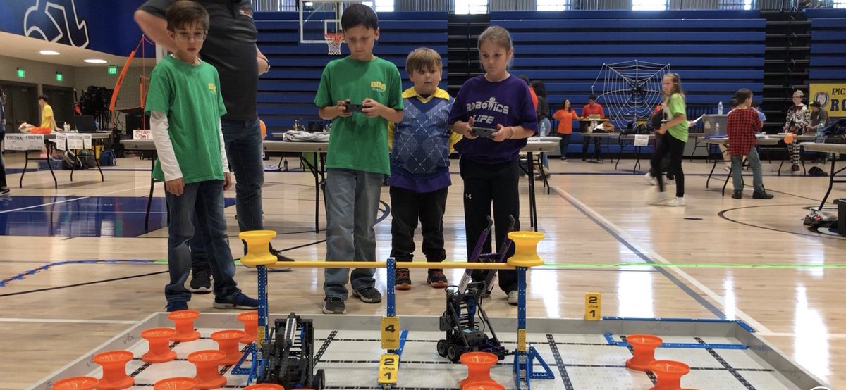 kroberts2174's tweet photo. Our TechKnow Robotics teams did very well this past Saturday at the VEX IQ Challenge! 
We just got our robots 2 1/2 weeks ago and only one day to practice before competing!
I am so proud of their hard work!
#YarbroughKnights 
#VexRobotics 
#CelebrateAuburn https://t.co/U3ALJFB82I