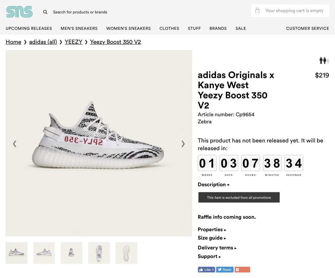 Jual Adidas Yeezy Zebra di Kota Pontianak Harga Terbaru