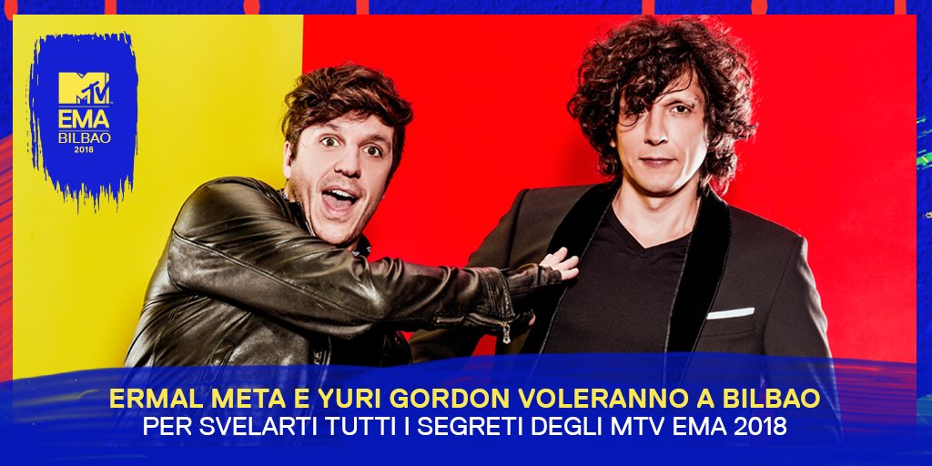 .<a href="/MetaErmal/">Ermal Meta</a> e <a href="/ThatzGordon/">GORDON</a>  saranno i nostri inviati agli #MTVEMA 2018 e faranno un'avventura on the road fino a Bilbao 😎

Scopri di più >> fal.cn/SdCg