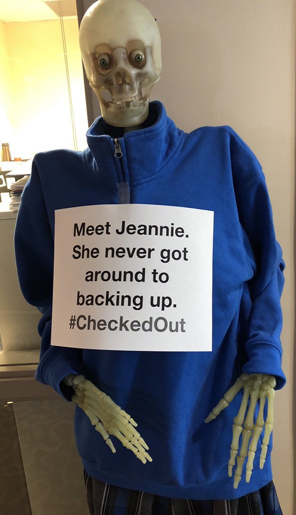 mariantars's tweet photo. It’s easier than ever to back up your files to online storage. Things happen. Don’t wait until it’s too late! #CheckedOut https://t.co/R1Xnll1KrU