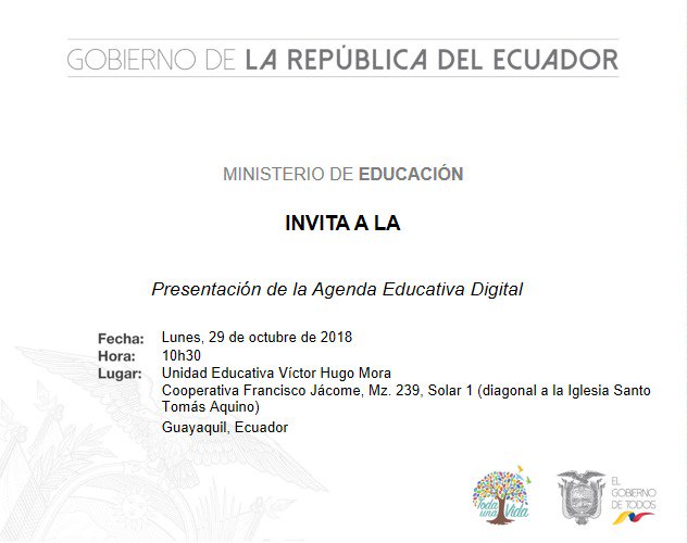 fanderfalconi's tweet photo. La creatividad se manifiesta en ideas frescas y se acelera con actitudes abiertas. La innovación se plasma en aplicar esas ideas y se acelera con buenas herramientas, como la agenda educativa digital. Hoy, evento en Guayaquil, 10:30 de
#InnovaciónEducativaEC https://t.co/UHlSAQgq7G