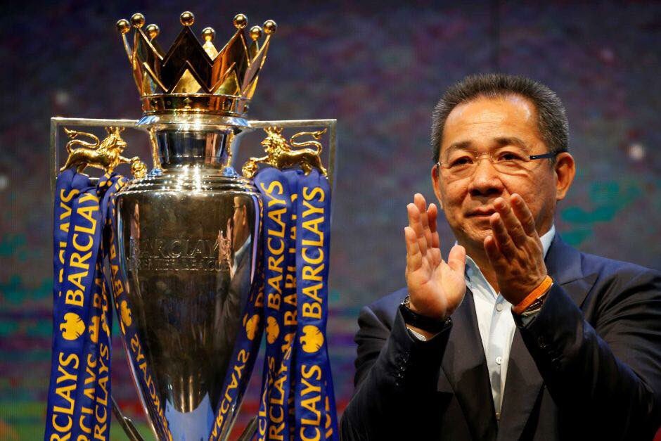 HarborneSLS's tweet photo. It was his tremendous generosity which enabled the single most incredible achievement in sporting history.

Leicester City and football will never forget him. He allowed football fans to dream again and our thoughts are with his family and those effected. https://t.co/A9n0gBCGxR
