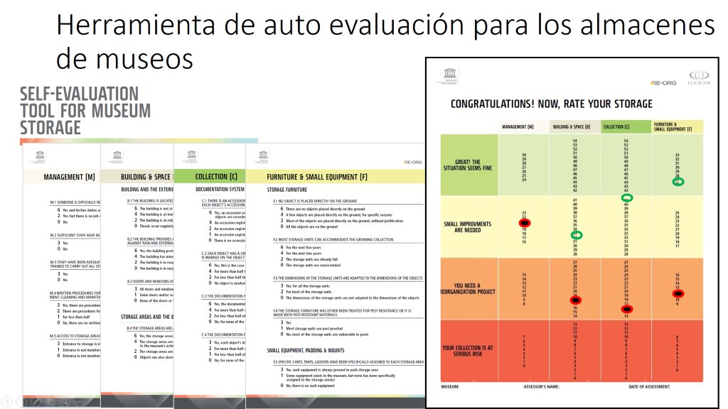 MuseuNac_Cat's tweet photo. Para ayudar a los profesionales a retomar el control de los fondos, en 2014 el ICCROM y el @IIC_ ponen a punto Re-Org: una metodología, paso a paso, xa guiar la planificación y la puesta en marcha de la mejora de los espacios de reserva:  https://t.co/vtCTdjyoNf #PrevCon18 (4/12) https://t.co/yuD3R1pNCg