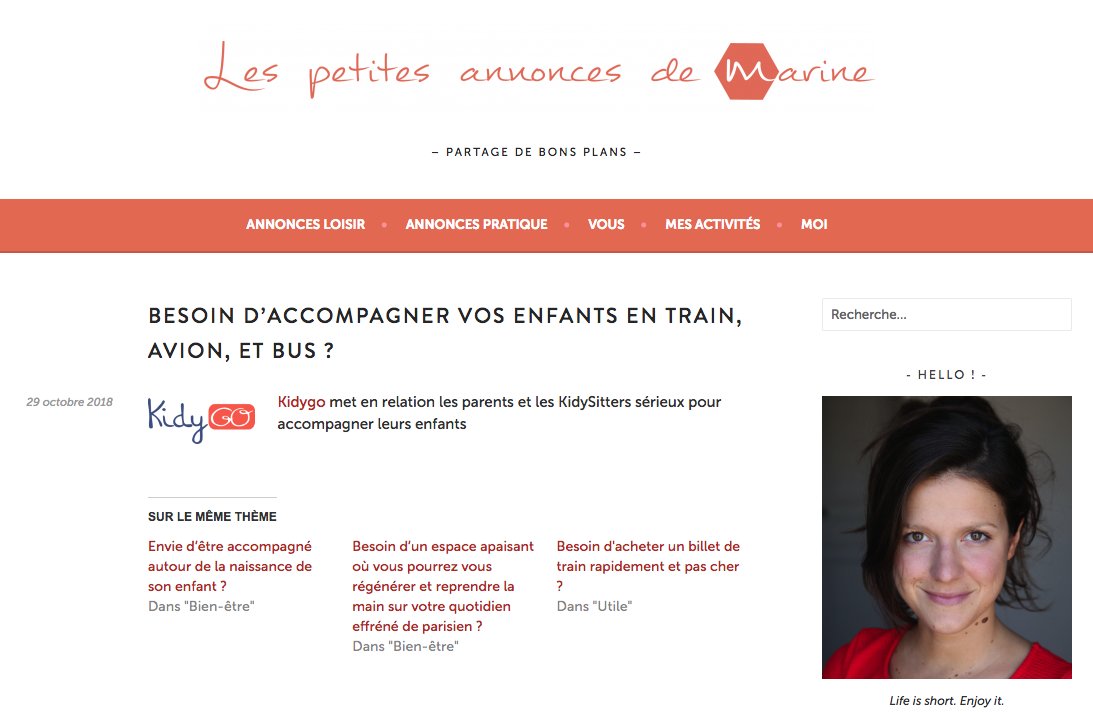 Les petites annonces de Marine, c’est un partage de bons plans via un réseau d’entraide. 

Merci ❤️ <a href="/MarineGalland/">Marine Galland</a> d'avoir mentionné <a href="/KidyGo/">KidyGo</a> 

#Famille #enfant #enfants #bonsPlans #blog #kidygo #sharing #Voyage