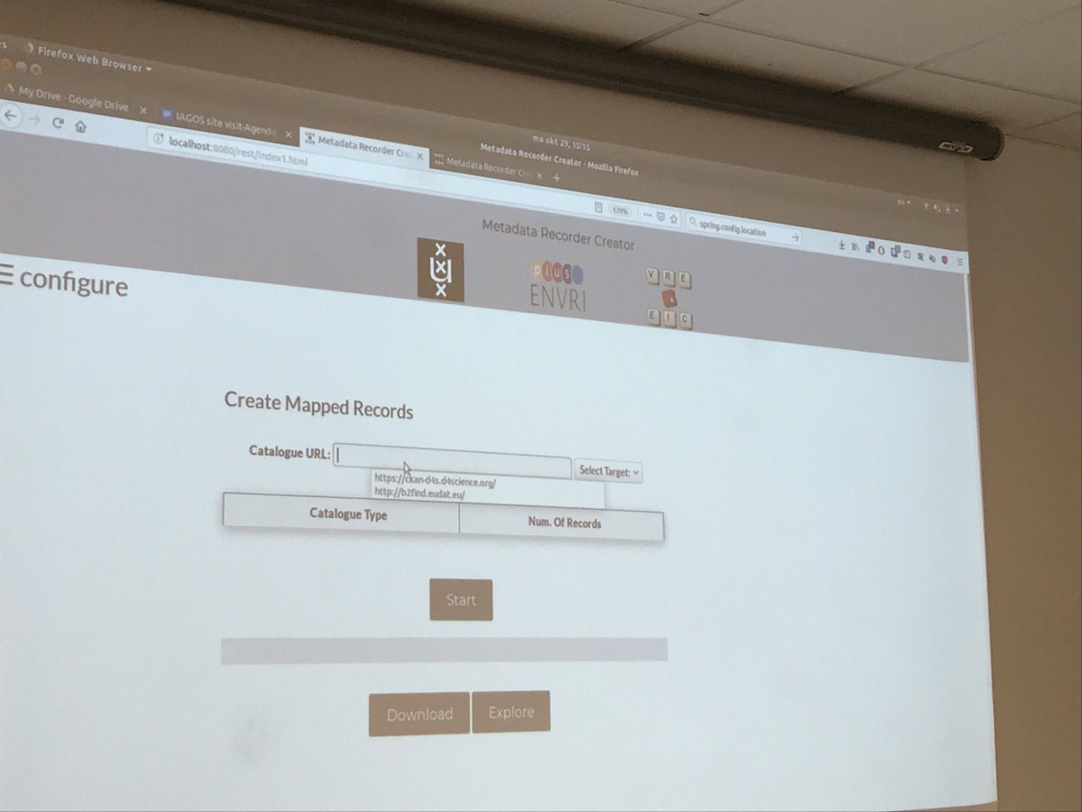 zhiming72's tweet photo. During the #IAGOS_RI visit, Maggie (from #ICOS) presented the #ENVRIPLUS recommendation on Identification/citation, and Spiros and Paul (from #UvA) demonstrated the #eVRE metadata management and RI interoperability services jointly developed between #VRE4EIC and #ENVRIPUS. https://t.co/DNerH4Rj95