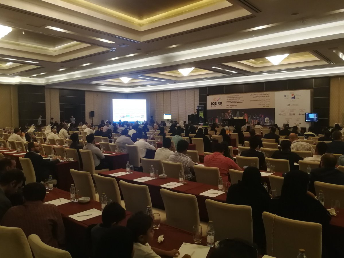 #ICEIRD2018 is delighted to facilitate the STARTUP! Entrepreneurial Matchmaking Event by <a href="/QatarUniversity/">جامعة قطر</a> !