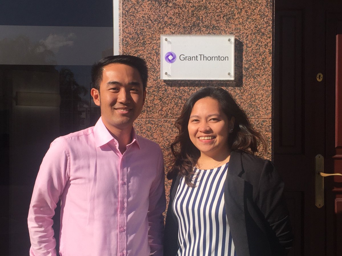 GrantThorntonGi's tweet photo. Welcome to our new auditors Kennie Alegno and Judee Marie Canet @GrantThorntonGi #welcome #newmembersofstaff #auditors https://t.co/9Xnkpb2Hmo