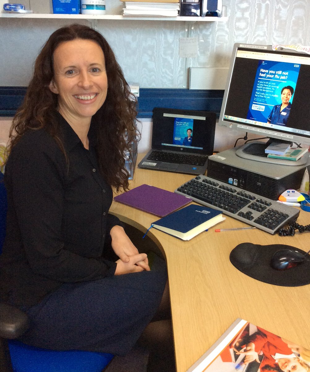 HastRothCCG's tweet photo. @NHSflufighter #FluUpdate Mandy's arm was a bit achey over the weekend but she is back at work today and feeling fine after her #FluVaccine! The vaccine will take up to 2 weeks to be fully effective but it is the best protection we have against flu #FluFighter #StayWellThisWinter @peainpod https://t.co/yhmpknANOT