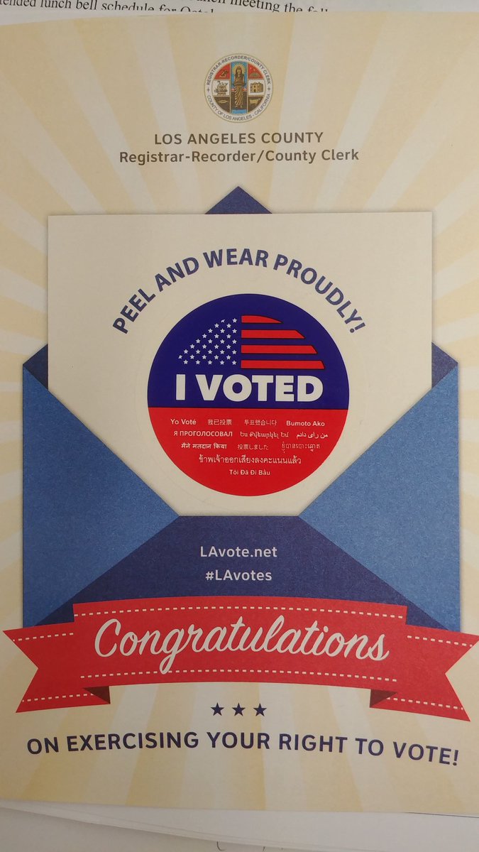 HerroldJeff's tweet photo. I voted! Vote Tony Thurmond for California Superintendent of School Instruction. #VotePublicEd #EducatorsForTony https://t.co/FCXaCTG0oG