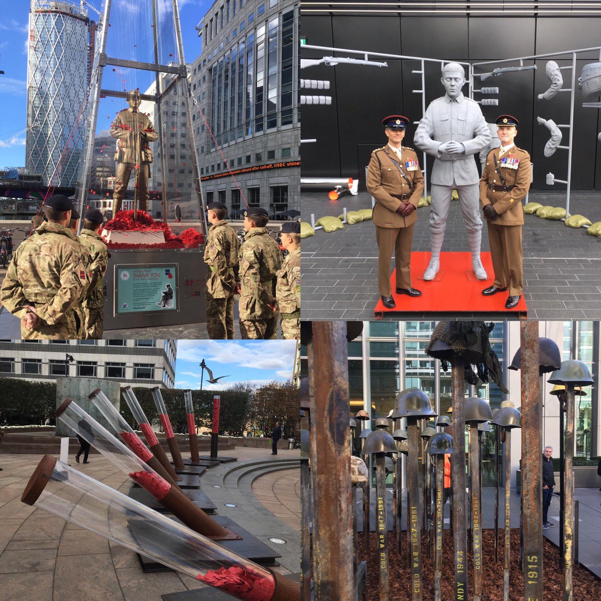 3RSMERegt (@3rsmeregt) on Twitter photo We’ve been very busy erecting these sculptures over the weekend. Made by <a href="/Proud_Sappers/">Corps of Royal Engineers</a> from <a href="/1RSMERegt/">1 RSME Regiment</a> & designed by Mark Humphrey, they stand tall @yourcanarywharf in respect to our #FWW soldiers. <a href="/BFBSAldershot/">BFBS Aldershot</a> <a href="/ArmyInLondon/">The Army in London</a> <a href="/ArmySouthEast/">Army in the South East</a> <a href="/10DowningStreet/">UK Prime Minister</a> <a href="/PoppyLegion/">Royal British Legion</a> #Ubique We’ve been very busy erecting these sculptures over the weekend. Made by <a href="/Proud_Sappers/">Corps of Royal Engineers</a> from <a href="/1RSMERegt/">1 RSME Regiment</a> & designed by Mark Humphrey, they stand tall @yourcanarywharf in respect to our #FWW soldiers. <a href="/BFBSAldershot/">BFBS Aldershot</a> <a href="/ArmyInLondon/">The Army in London</a> <a href="/ArmySouthEast/">Army in the South East</a> <a href="/10DowningStreet/">UK Prime Minister</a> <a href="/PoppyLegion/">Royal British Legion</a> #Ubique