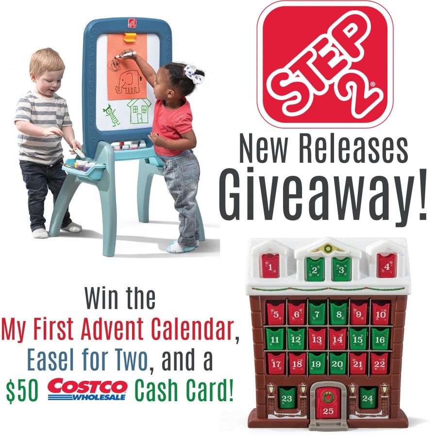 Win a Step2 Prize Package featuring the Easel for Two, My First Advent Calendar, and a $50 Costco cash card! Enter here: (ad)  buff.ly/2StukmY