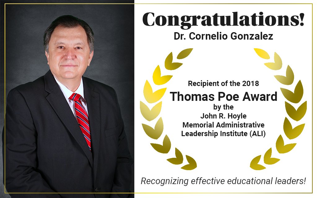 RegionOneESC's tweet photo. Region One ESC Executive Director Receives Statewide Service Award! 🏆

"This success does not happen by chance, it is the commitment and professionalism of our staff and educators across our region that make it possible.”

🎉Congratulations, Dr. Gonzalez!🎉 https://t.co/qk8VWp5fGh