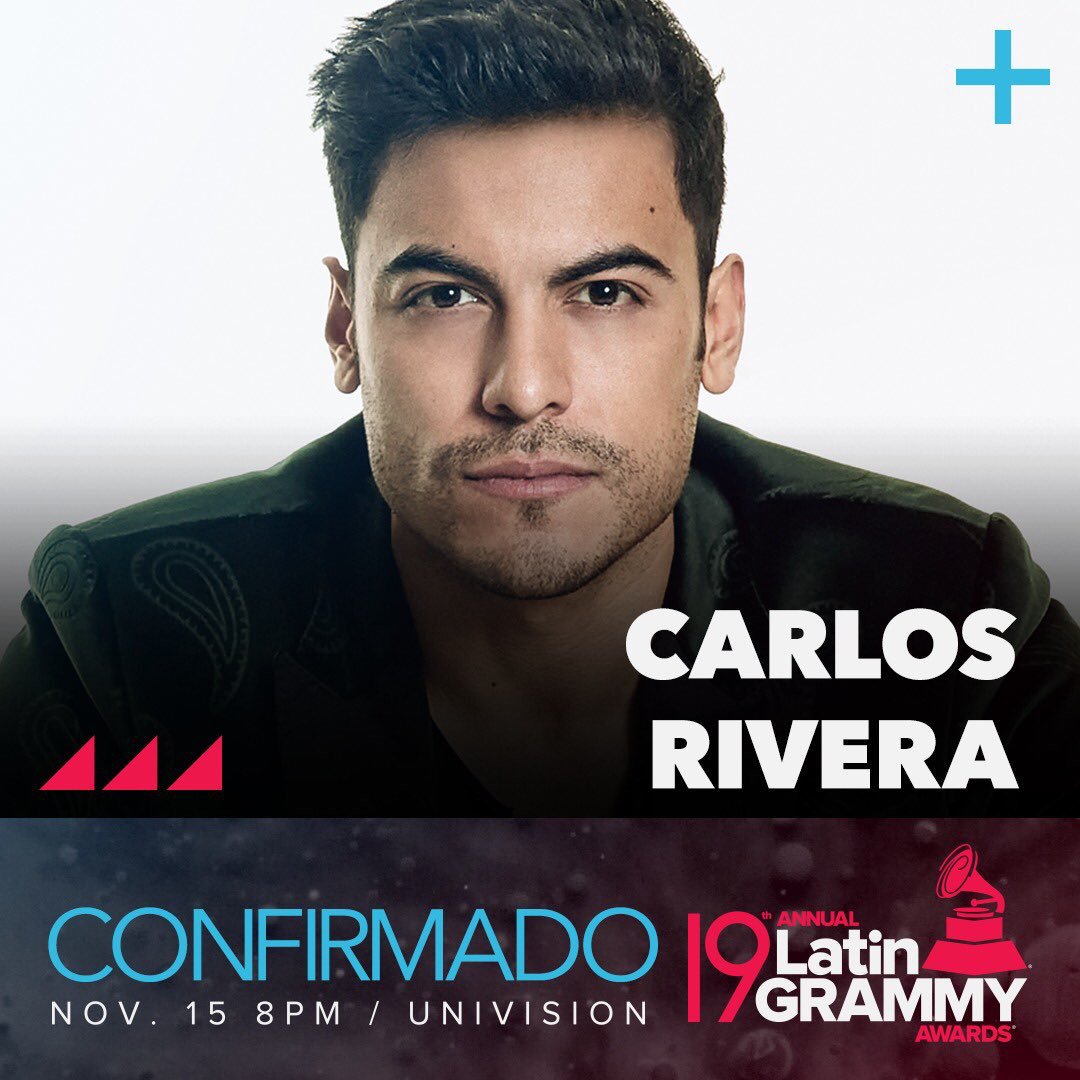 los40mx's tweet photo. #LOS40 felicita a @_CarlosRivera por ser parte de @LatinGRAMMYs  🎶 Sus fans se sienten orgullosos de ti  👏 ¡Felicidades! https://t.co/cVn2XpKODh