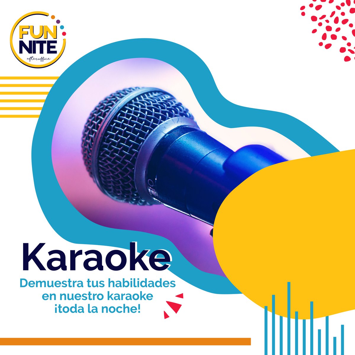 funniteec's tweet photo. ¡Ven con tu grupo de amigos y canta tus canciones favoritas en nuestro Karaoke que estará esperando por ti mañana en FunNite desde las 18h00!🤟🏼🎙¡No te olvides de venir con tu mejor disfraz!👻🎃🙌🏼
Entrada gratuita, inscripciones en el link de nuestra bio #morefunlesswork https://t.co/J2jL1NCpNo