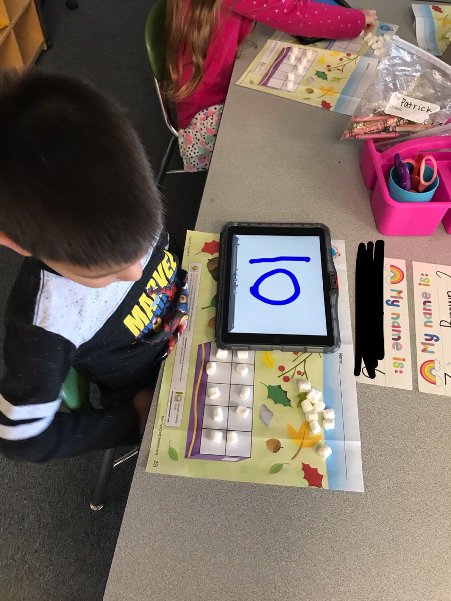 KinderMrsOtt's tweet photo. We loved being able to use the app doodle buddy to help us with our math! #ipadacademy #bpsne https://t.co/XN3Xhk77l0