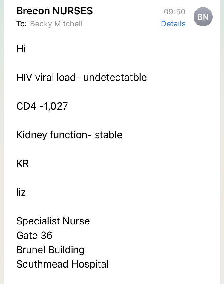 gutter_bunny's tweet photo. My constant tiredness, aches and pains have concerned me lately, so it’s a relief to know the scores on the doors 🙌🏼 Looks it’s just down to stress and old age, then 👵🏼 #livingwellwithHIV #undetectable #needanewbody https://t.co/ZBAIydqLXu