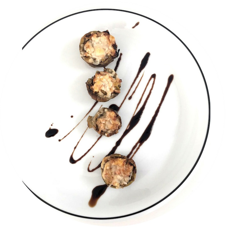 hostalers's tweet photo. Primera #tapasolidària de la #6RutaGastronòmicaCabrils al restaurant #salipebrecabrils : "Cor de #carxofa gratinat farcit de verduretes i #llagostins" Els beneficis son per @casalinfants 
#maresmegourmet #hostalerscabrils #foodiesmaresme #bodedebo https://t.co/JfUGZa5W35