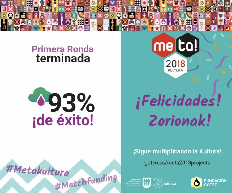 zinebaizinema's tweet photo. 1a ronda completada!! Vamos a por la 2a!! Tienes hasta el 16/11 para ayudarnos con el #crowdfunding de @zinebaizinema @goteofunding  +Info:https://t.co/M2bsG53uNk https://t.co/6totyQVXSw