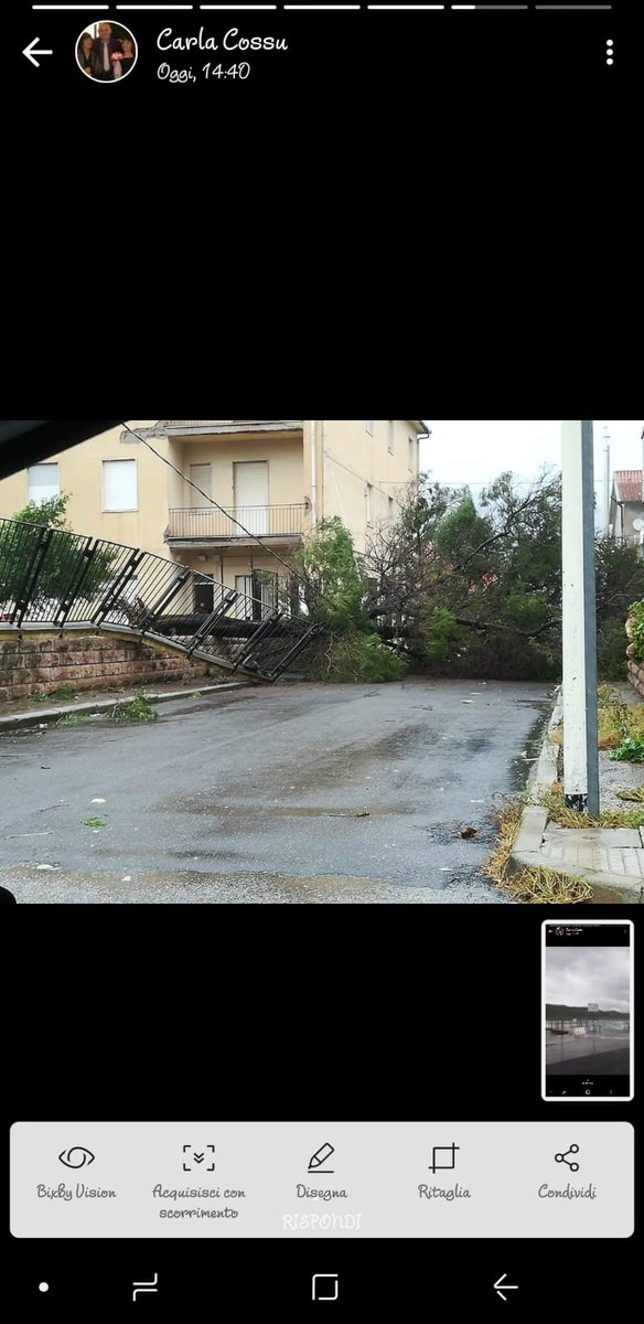 atzeni_regina's tweet photo. #ScrivoDelTempo
#Sardegna
#conQuanta violenza in questo periodo si stiano abbattendo temporali nell'oristanese e nel NUORESE questa sera è toccato anche a Bosa con allerta meteo 😢 https://t.co/SyVNAp0eDc