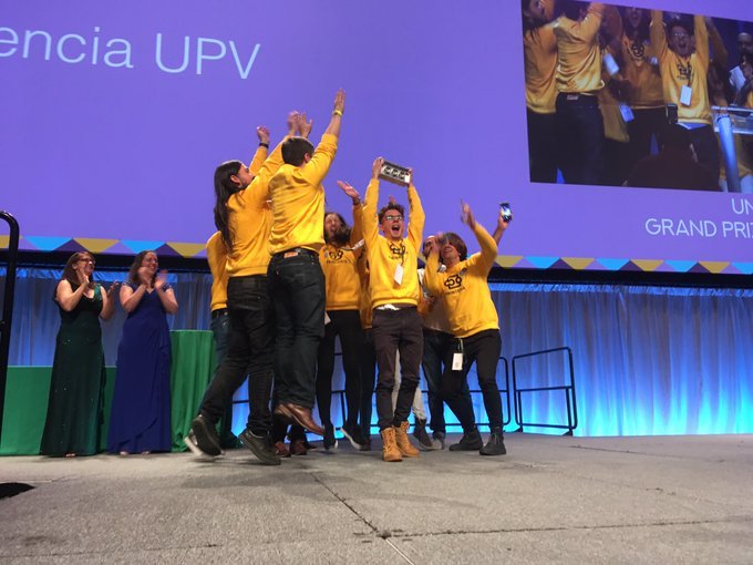The team from the Polytechnic University of Valencia <a href="/UPV/">Universitat Politècnica de València</a> won the Undergrad Grand Prize at the International Genetically Engineered Machine Competition #iGEM2018 #GiantJamboree in Boston yesterday.

¡Enhorabuena, <a href="/UPVigem/">Valencia UPV iGEM</a>! ¡Qué sigáis triunfando!