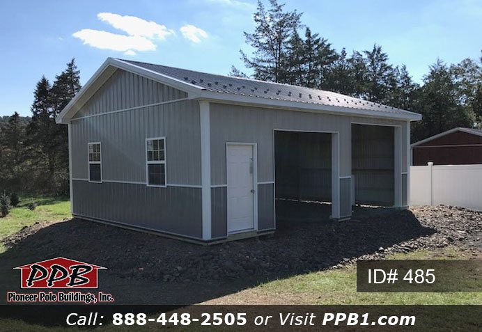 A Compact 2 Car Garage 24 W X 30 L X 10 6 H Id 485