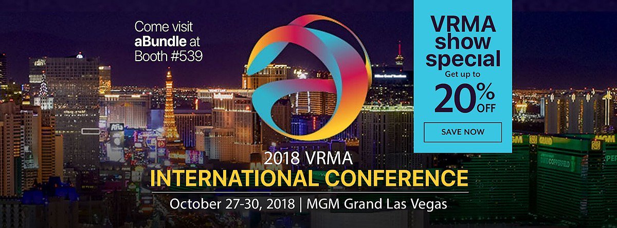 aBundleHQ's tweet image. Hey, #vacationrental pros! Visit our team at the @vrma International Conference today  to connect and discuss improving your #guestexperience.

Save up to 20% on select #aBundle products with our #VRMAInternational show special! bit.ly/2i2ttwt