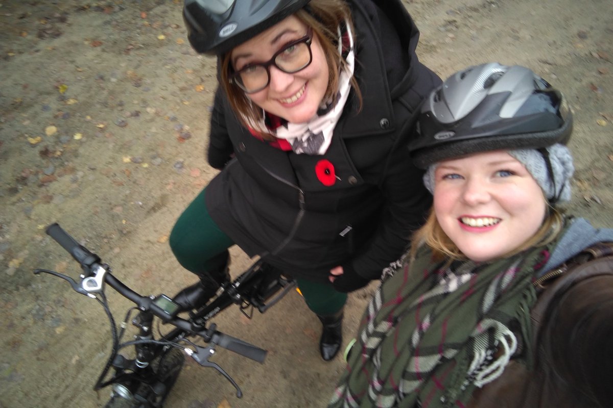 Britt_Morin's tweet photo. #OHSum2018 whoa! Electric bicycle experience with Peddle Creek! #awesome https://t.co/6oVSOUuQOI
