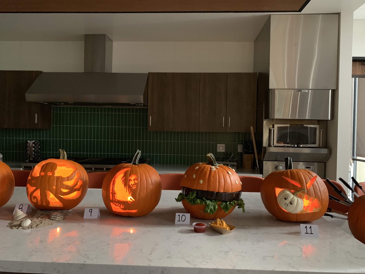 MattsonFoodCo's tweet photo. Mattson's Annual Halloween Pumpkin Carving Contest! Which are your favorites? https://t.co/z2zuZqm8A5