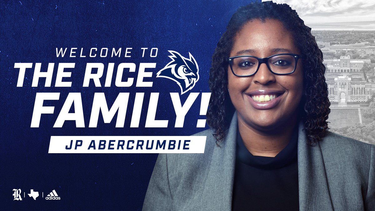 RiceAthletics's tweet photo. Abercrumbie To Lead Owlsโ Student-Athlete Development Efforts
https://t.co/cHWk2aLQbR https://t.co/VQLtHLf5HF
